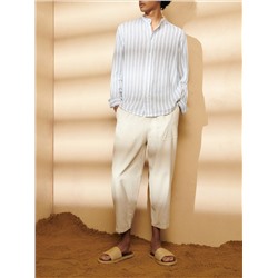 Hose im Loose-Fit aus Leinenmischung