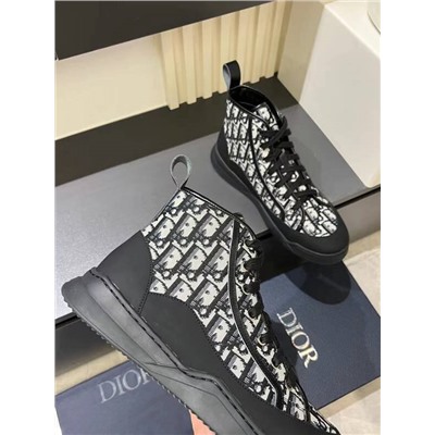 Мужские высокие кроссовки Dio*r 🖤  Реплика 1:1
