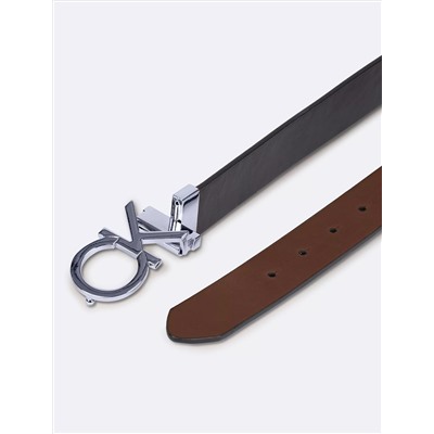 Monogram Logo Plaque Reversible Belt