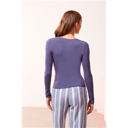 Хэнни футболка цвета индиго