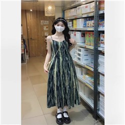 Симпатичный сарафан на тонких бретелях для девушек Plus Size