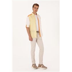 Erkek Bej Kanvas / Chino Pantolon