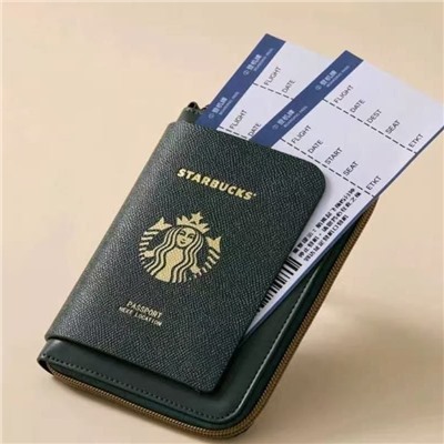 Для любителей СТАРБАК*С Многофункциональный держатель для паспорта, карточек и билетов.