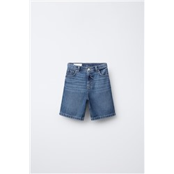 RELAXED FIT BAGGY DENIM BERMUDA SHORTS