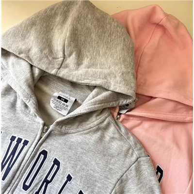 Толстовка для девочек. Экспорт в США Материал: 60% хлопка, 40% полиэстер (5-13 лет)