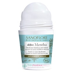 Sanoflore Déodorant Bille 48h Mentha 2x50mlLot  × 2