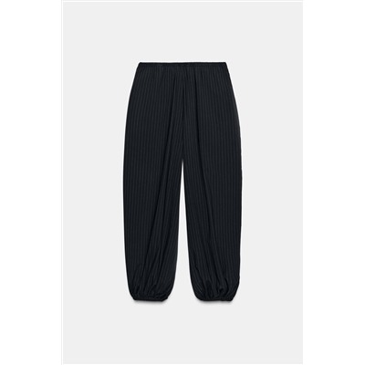 ZW COLLECTION PINSTRIPE BALLOON TROUSERS