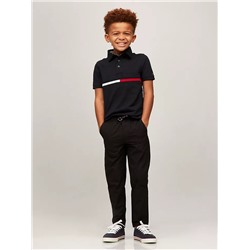 Tommy Hilfiger Kids' Short-Sleeve Flag Stripe Polo