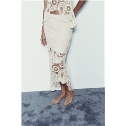 ASYMMETRIC CROCHET SKIRT