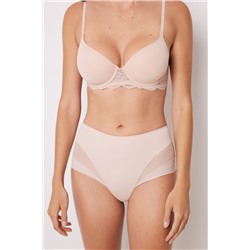 Braga reductora alta nude encaje