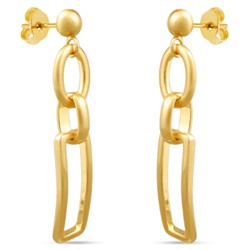 Серьги (покрытие матовое золото)