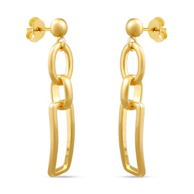 Серьги (покрытие матовое золото)