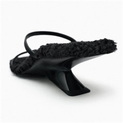 Трендовые босоножки на каблуке с искусственным мехом Zar*a 👕