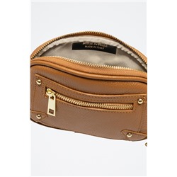 Bandolera Asola de piel - Marrón