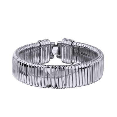 Браслет Клеопатра (покрытие родий) 16-17см, Есть комплект