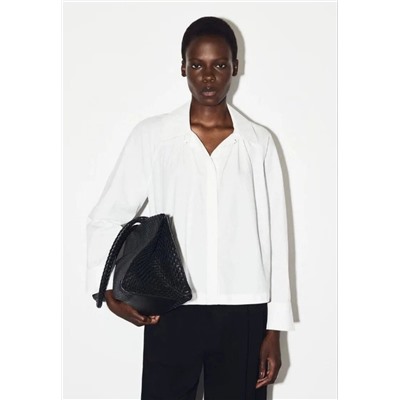 Белая рубашка с нишевым дизайном  Рукава реглан КО*С