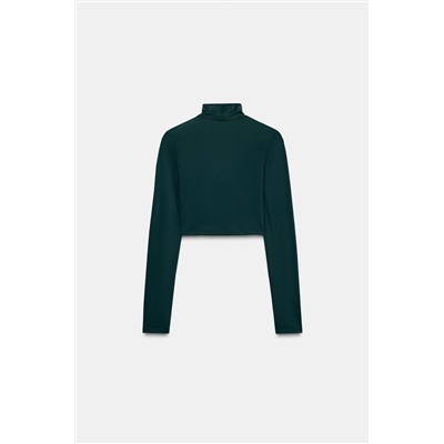 POLYAMIDE CROP T-SHIRT