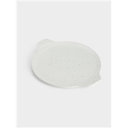 Кастрюля, 3 л, с крышкой, фарфор P, круглая, молочная, в крапинку, Speckle