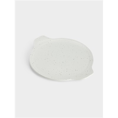 Кастрюля, 3 л, с крышкой, фарфор P, круглая, молочная, в крапинку, Speckle