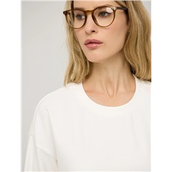 Белый свитшот из хлопка