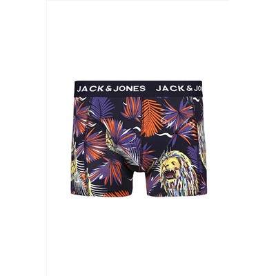 Jack & Jones 3'lü Desenli Boxer Paketi
