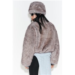 SHORT COAT WITH FAUX FUR HOOD HEIQ XREFLEX™ TECHNOLOGY SKI COLLECTION