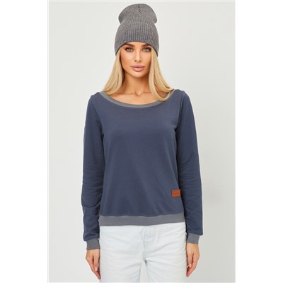 Кофта лодочка женская с округлым вырезом