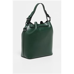 Bolso saco de piel Jila Verde botella