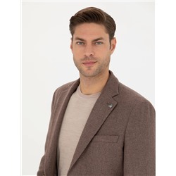 Kahverengi Slim Fit Ceket