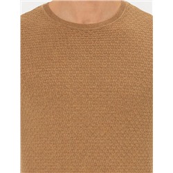 Camel Melanj Slim Fit Bisiklet Yaka Triko Kazak