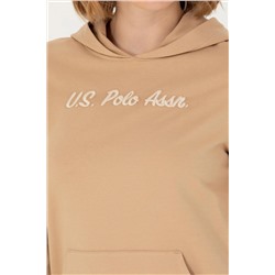 Kadın Kum Kapüşonlu Sweatshirt