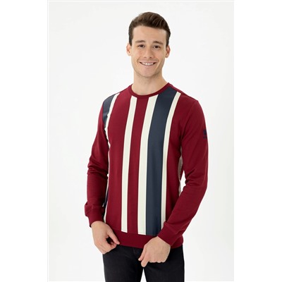 Erkek Bordo Sweatshirt