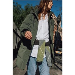 SEMI-LONG RUBBERISED WINDPROOF ANORAK