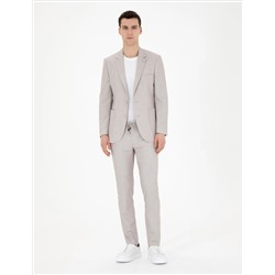 Bej Ex. Slim Fit Takım Elbise