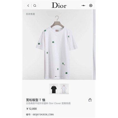 Футболка унисекс со стильной  и нежной вышивкой клевера 2 цвета  ДИО*Р