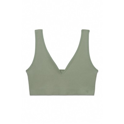 Top halter liso clean cut kaki