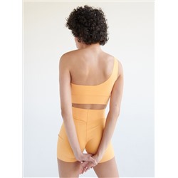 Einarmiges Top mit Blumenmuster