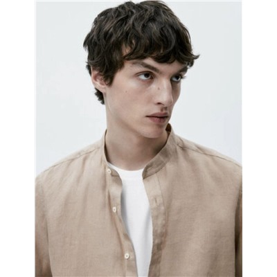 Мужская льняная рубашка  МАССИМО Д