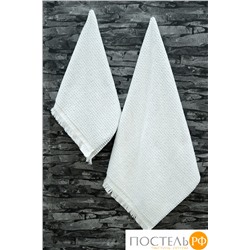 Полотенце Arya жаккардовое 70x140 Merlin Белый, желтый