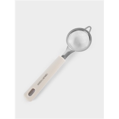 Сито, 7 см, с ручкой, сталь/пластик, серо-бежевое, Universal