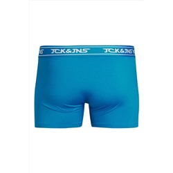 Jack & Jones Erkek Düz Renk Mikrofiber 3'lü Boxer Paketi - Carl