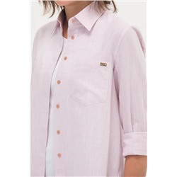 Kadın Pudra Uzun Kollu Gömlek