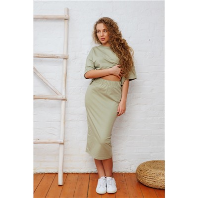 Костюм трикотажный с топом и юбкой 375