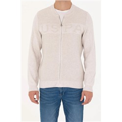 Erkek Taş Melanj Triko Hırka