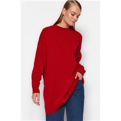 TRENDYOL MODEST Kırmızı Triko Kazak TCTAW24AK00048