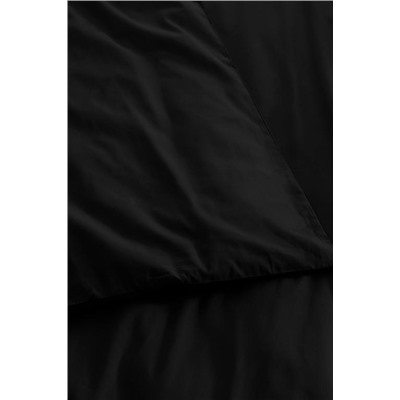 Manon King Size %100 Pamuk Ranforce Düz Nevresim - Siyah