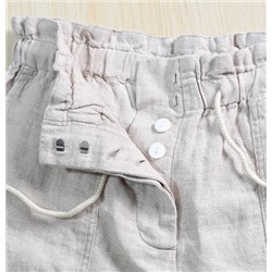 Повседневные шорты из чистого льна