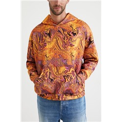 Sudadera unisex efecto marmoleado