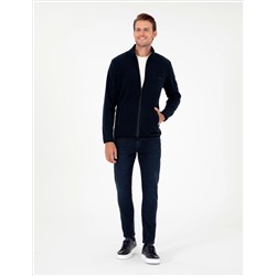 Lacivert Regular Fit Polar Hırka