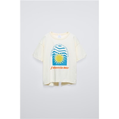 SUN T-SHIRT WITH CUT-OUT DETAIL